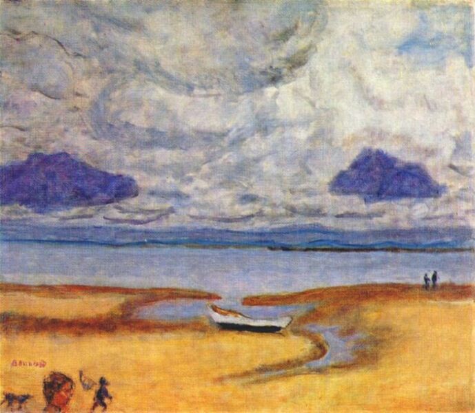 bonnard beach at low tide 1920.  