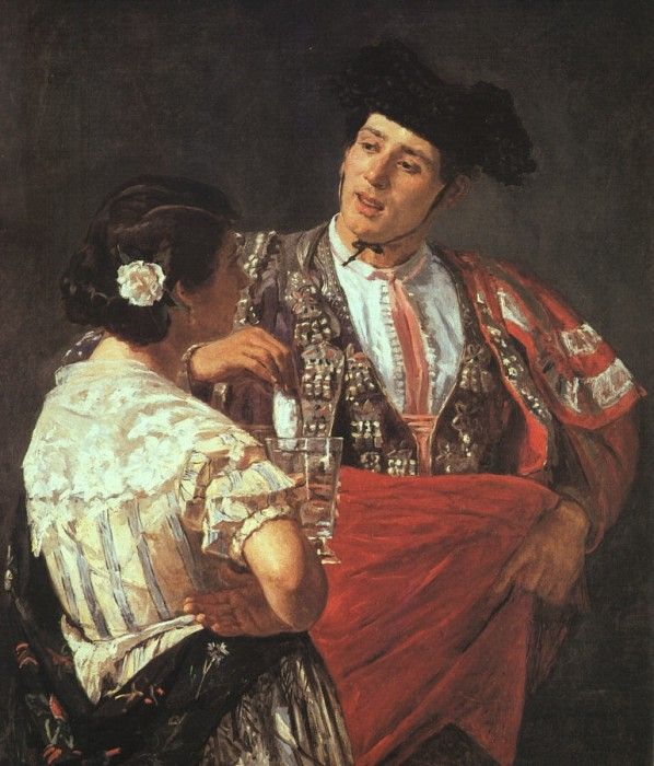 CASSATT - OFFERING THE PANAL TO THE TOREADOR, 1873, OIL ON(1).  