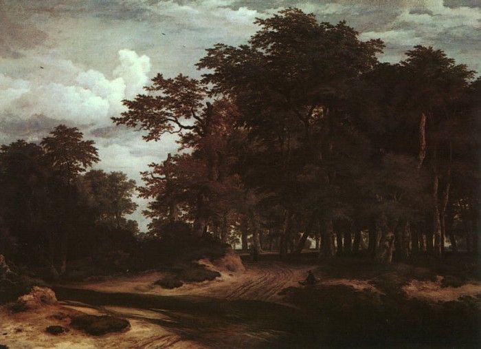 Ruisdael The Great Forest, oil on canvas, Art History Museum. ,  