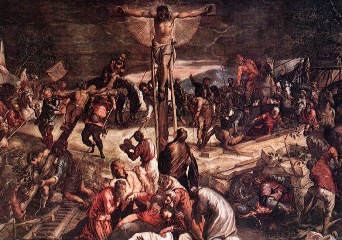 Tintoretto Crucifixion detail1. , 