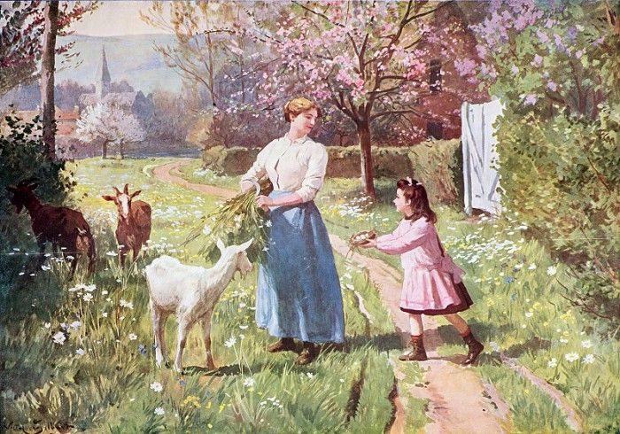 Easter Eggs in the Country, 1908. ,  