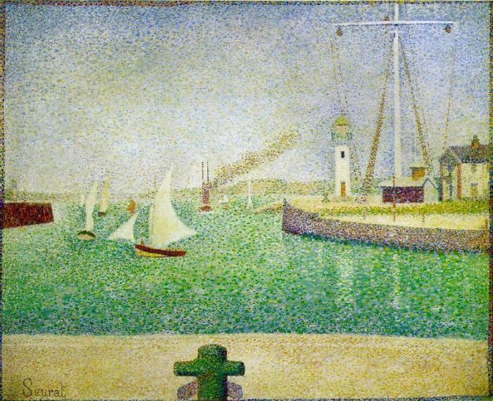 Seurat Entrance to the Port of Honfleur. , 