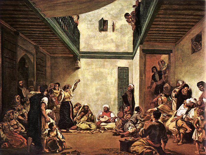 Delacroix Jewish Wedding in Morocco, 1839, oil on canvas, Mu. , 