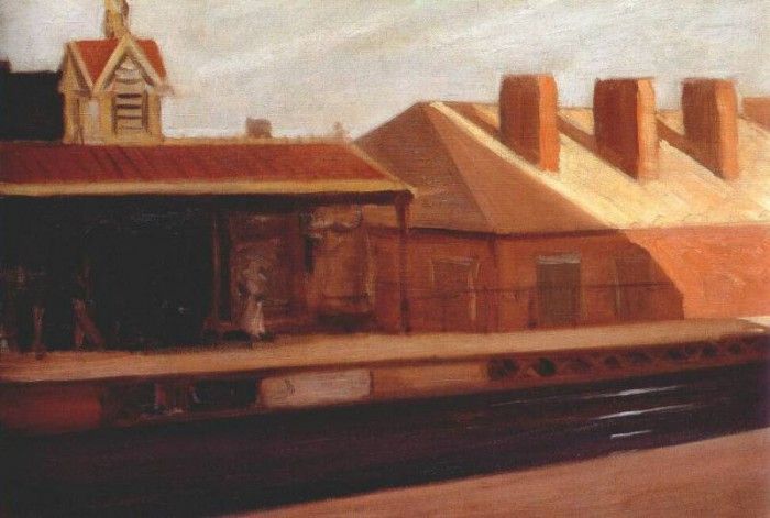 hopper the el station 1908.  