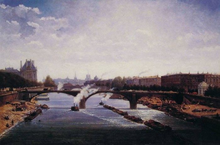 Le pont de solferino Paris. , Gazzoli  