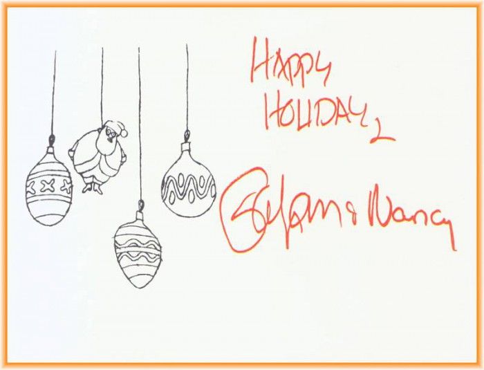 WilsonGahan 1 Artists Christmas Cards-WeaSnF.  Gahan