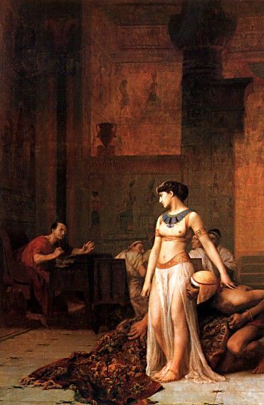 Cleopatra before Caesar. , -