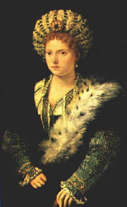 TIZIANO PORTRAIT OF ISABELLA DESTE KUNSTHISTORISCHES MUSEU.  ( )