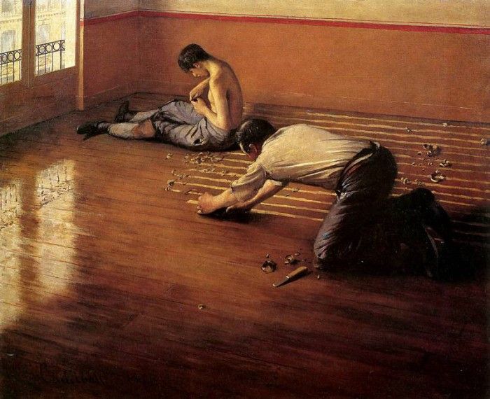 Caillebotte Gustave The floor scrapers Sun. , 
