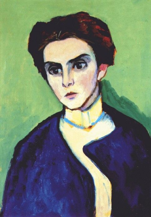 munter portrait of olga hartmann 1910.  