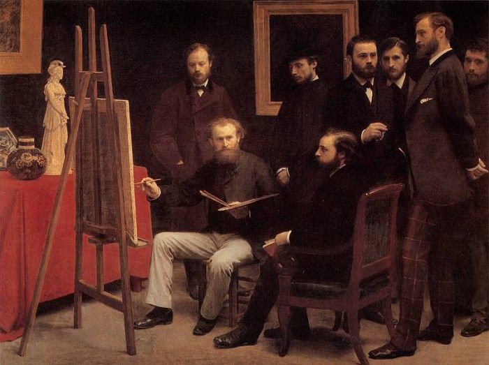Fantin Latour A Studio in The Batignolles. -, ---