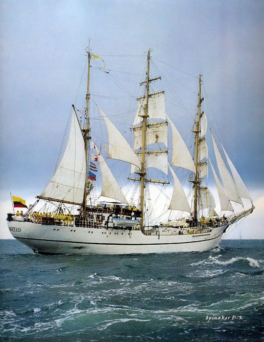 dk tall ships guayas barque lyr 1978. 