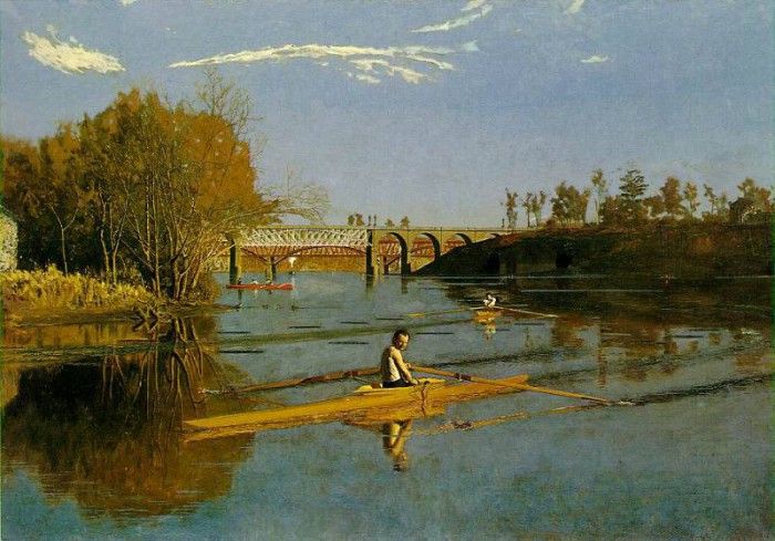 EAKINS MAX SCHMITT IN A SINGLE SCULL MOMA NY. , 