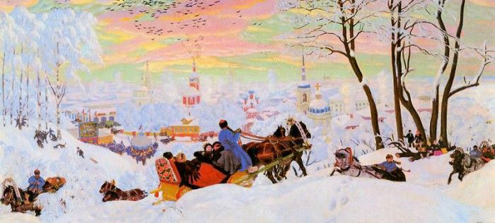 Kustodiev Boris The shrovetide Sun. ,  (1878-1927)