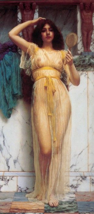 Godward The Mirror 1899 big. ,  