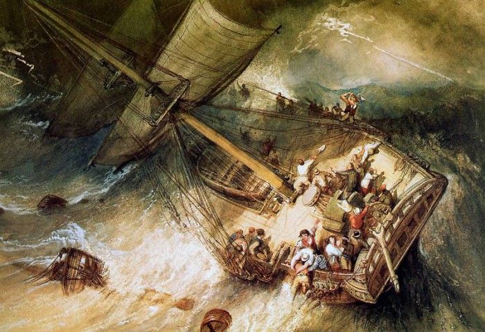 Stanfield Clarkson Cutting of the mast Sun. Stanfield, 