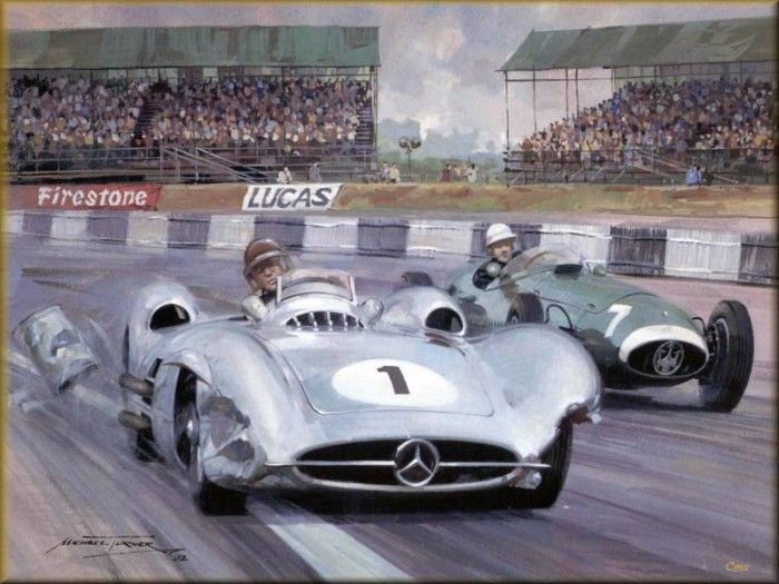 CorsaScan 009 Fangio And Moss 1957 Silverstone. , 