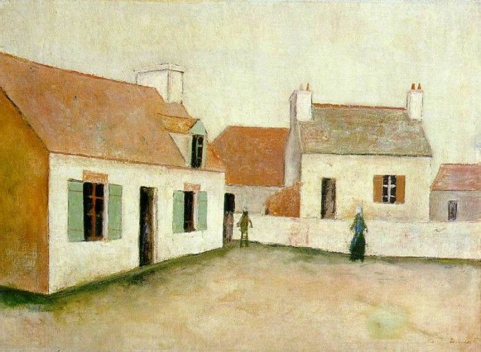 Utrillo Maisons a lIle dOuessant, Bretagne, 1912, 60.5x8 c. , 