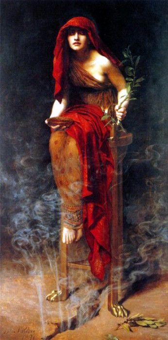 John Collier - Priestess of Delphi. , 