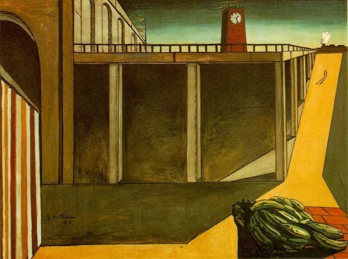 De Chirico - Gare Montparnasse. ������, ������� ��