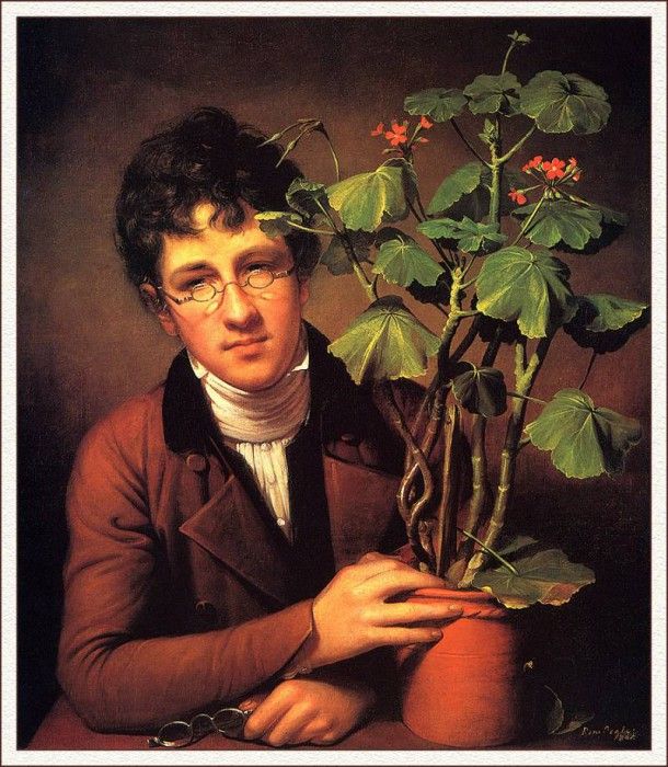 bs-ahp- Rembrandt Peale- Rubens Peale With A Geranium. , 