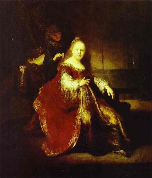 Rembrandt - Esther Preparing to Intercede with Assuerus.    