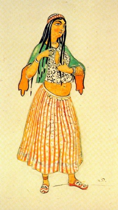 roerich polovtsian-dances polovets-woman. 