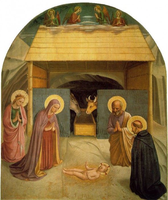 Fra Angelico Nativity ca 1425-30 Cell 5, Convent of San Marc. ,    F