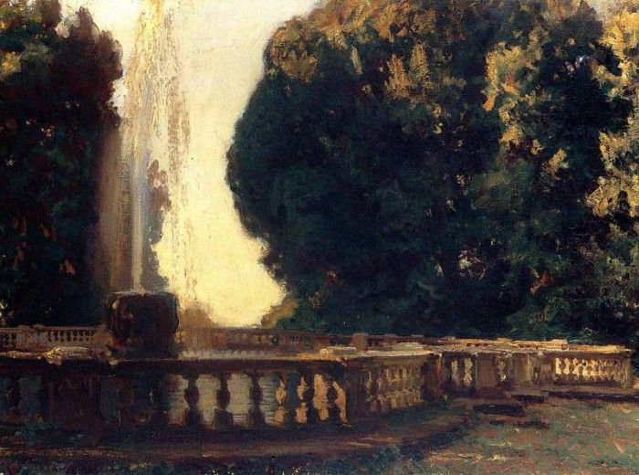 Sargent John Singer Villa Torlonia Fountain. ,  