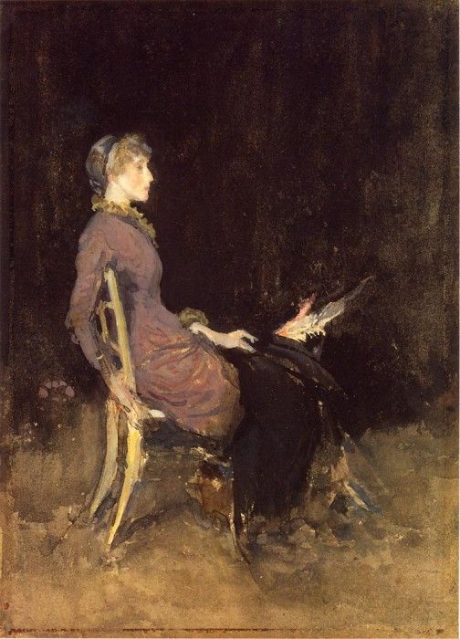 Whistler Black and Red aka Study in Black and Gold (Madge O-Donoghue). ,   