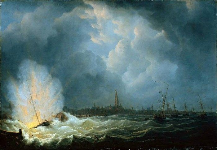 Schouman Martinus Van Speyks schip explodes Sun . Schouman, 