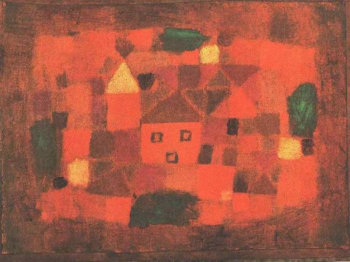 Klee Landscape at sunset, 1923, Marlborough Gallery, London. , 