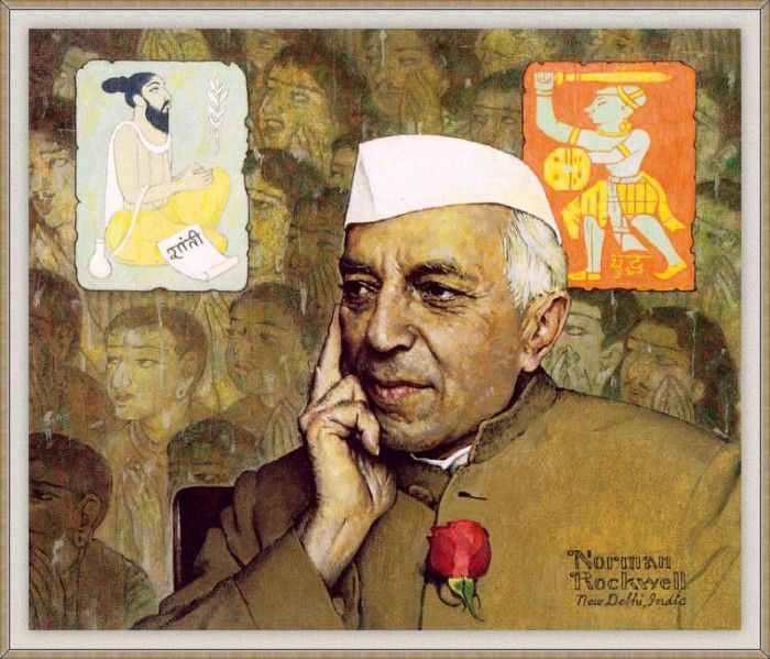 Rockwell Portrait-of-Nehru-sj. , 