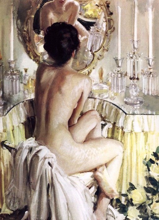 Gannam, John - Nude at Mirror (end. Gannam, 