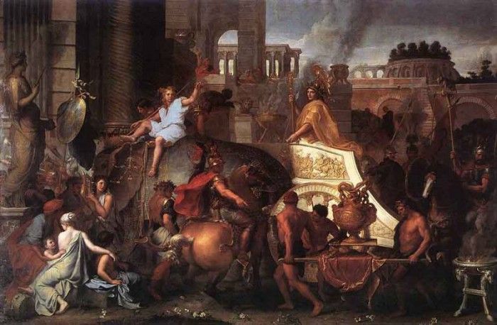 LE BRUN Charles Entry Of Alexander Into Babylon. ,  