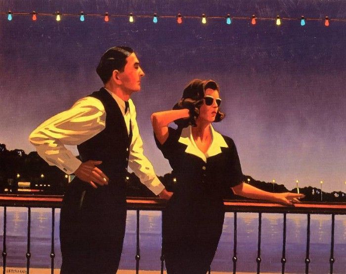 Jack Vettriano - Midnight Blue, De.  