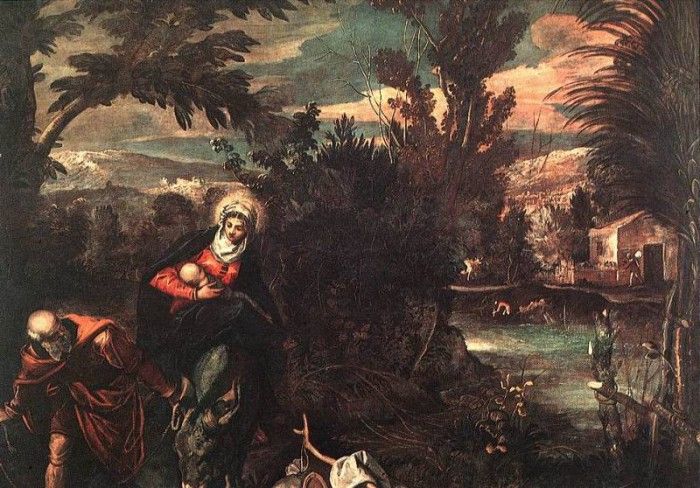 Tintoretto Flight into Egypt. , 