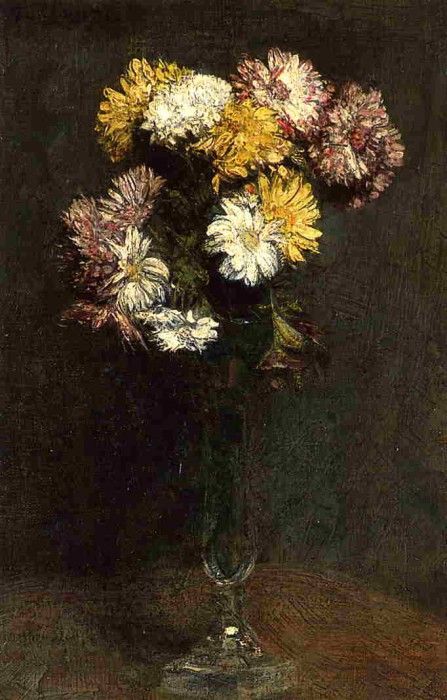 Fantin Latour Henri Chrysanthemums3. -, ---