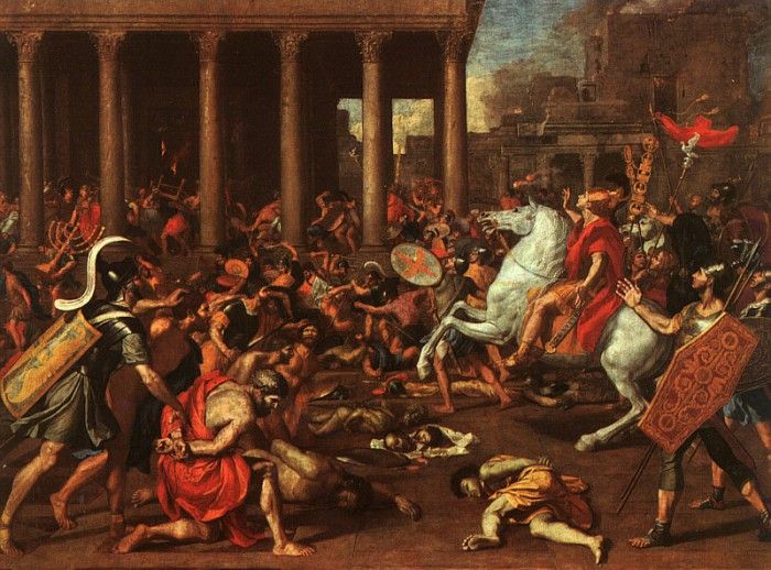 Poussin The Conquest of Jerusalem, oil on canvas, Art Histor. , 