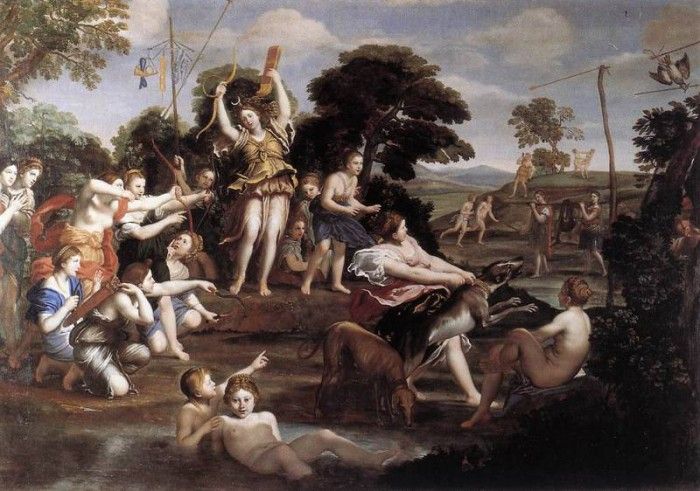 DOMENICHINO Diana and her Nymphs. 