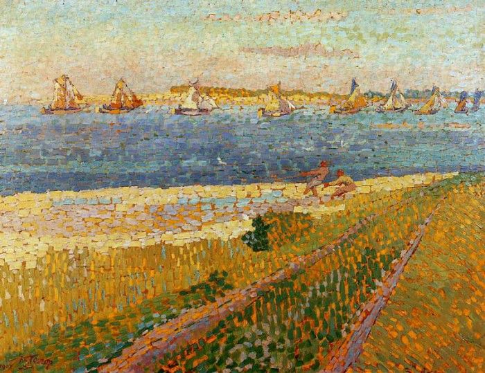 Toorop Jan The Schelde at Veere Sun. Toorop, 