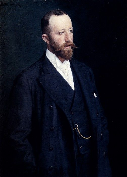 Kroyer Peder Severin Portrait Of A Gentleman. Kroyer,  