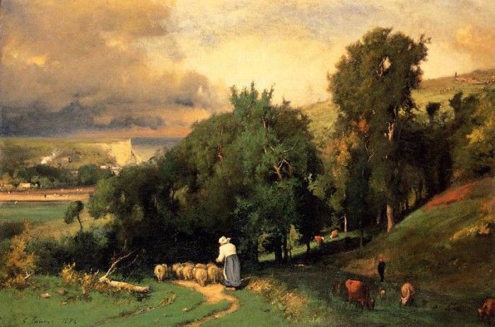Inness George Hillside at Etretet. , 