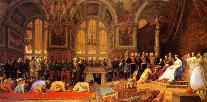 The Reception of the Siamese Ambassadors at Fontainebleau. , -