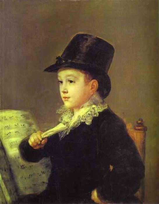 Francisco de Goya - Portrait of Mariano Goya, the Artists Grandson.   ,  