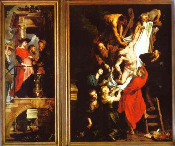 Peter Paul Rubens - The Descent from the Cross (Left). ,  