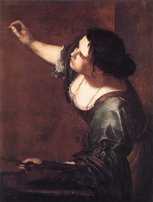 GENTILESCHI Artemisia Self Portrait As The Allegory Of Painting. , 