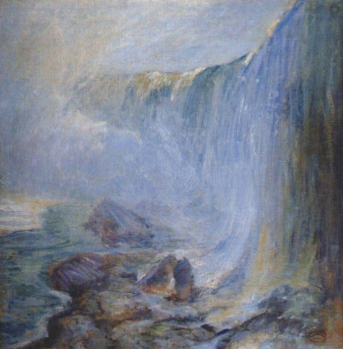 twachtman niagara falls c1893-4. Twachtmann,  