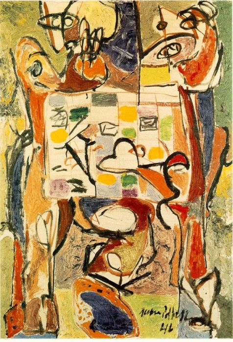 Pollock The tea-cup, 1946  Oil on canvas, Collection Frieder. , 