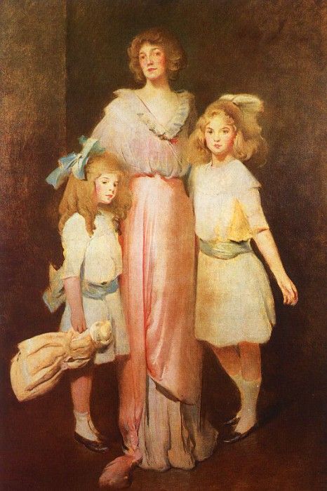 Alexander John White Mrs. Daniels with Two Children. ,  